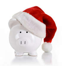 Piggy Bank at Christmas