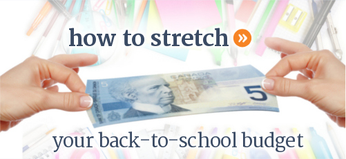 Ideas for how to stretch your back to school dollars and save money.