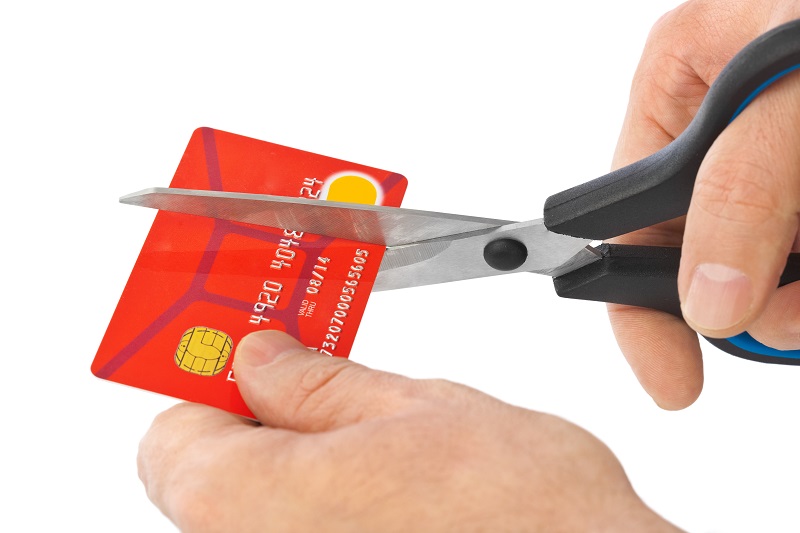 Man Cuts Up His Credit Card