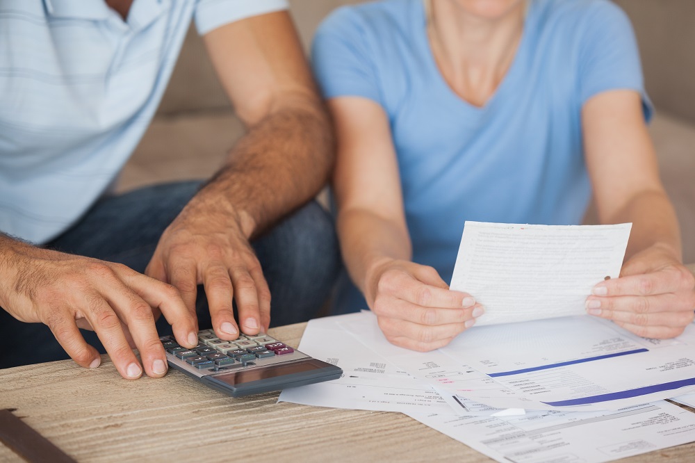 Couple Going Through Their Bills 